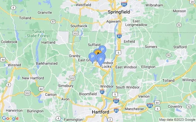 Hartford Bradley Int'l Airport lots map